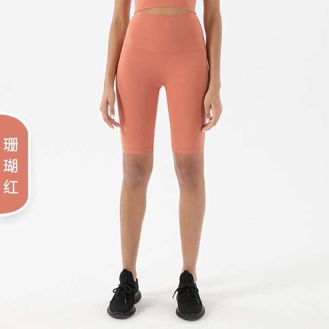 Mallas de Yoga de cintura alta hasta la rodilla para mujer, pantalones cortos ajustados de gimnasio, ropa deportiva de realce, pantalones de Fitness