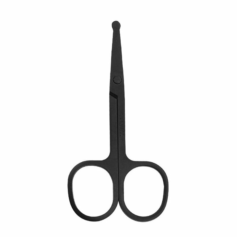 Nose Hair Scissors Lightweight Stainless Steel Pointed Round Head Beauty Trimmer Nose Hair Trimmer Ergonomics Nose Hair Cutter