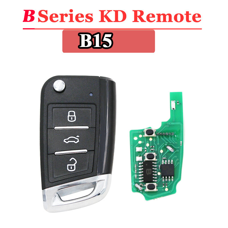 Пульт дистанционного управления KEYDIY (5 шт./лот) B15, 3 кнопки, пульт дистанционного управления серии B для KD900, URG200, KD200, новый