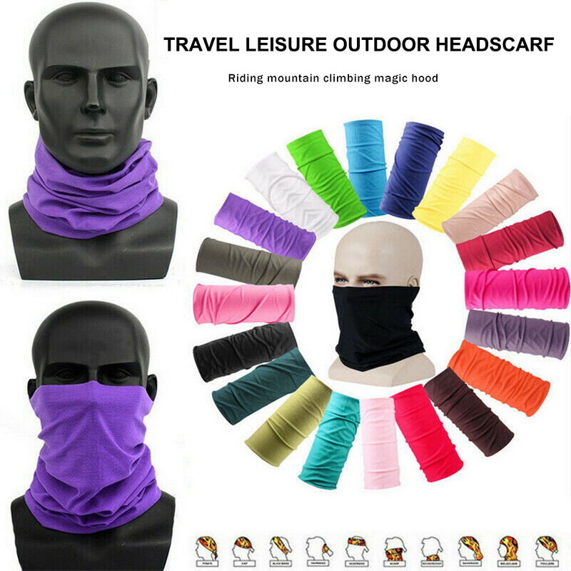 Unisex homem mulher cabeça rosto pescoço gaiter tubo beanie cachecol bandana esportes ao ar livre dustproof