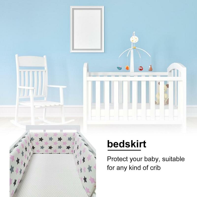 Lit de bébé pliable en coton, Design étoile, une pièce, Protection pour nouveau-né