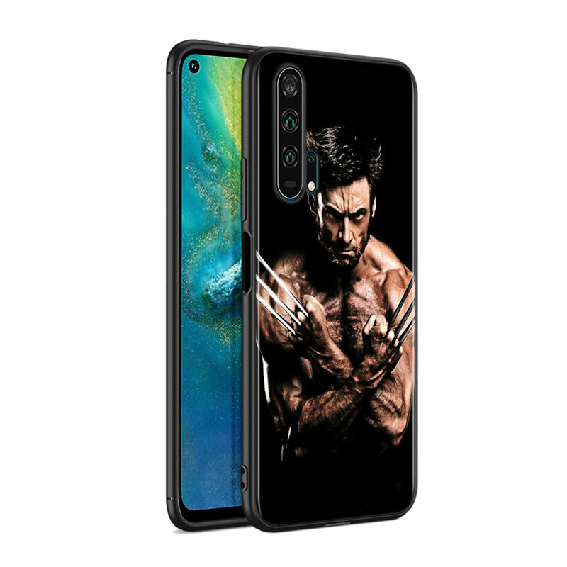 Marvel Superhero Wolverine per Huawei Honor 9S 9A 9C 9X 8X MAX 10 9 Lite 8A 7C 7A 9N 9i Pro custodia per telefono in Silicone nero