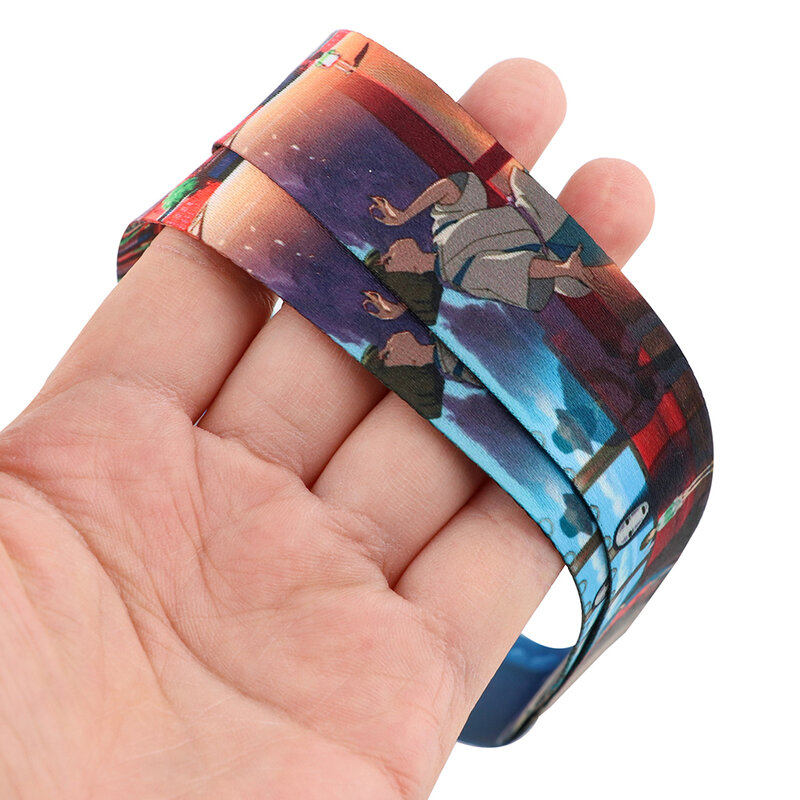 ER1616 Anime Girl Creative Lanyard Card Holder Student Hanging Neck Mobile Phone Lanyard Badge Subway Access Card Holder