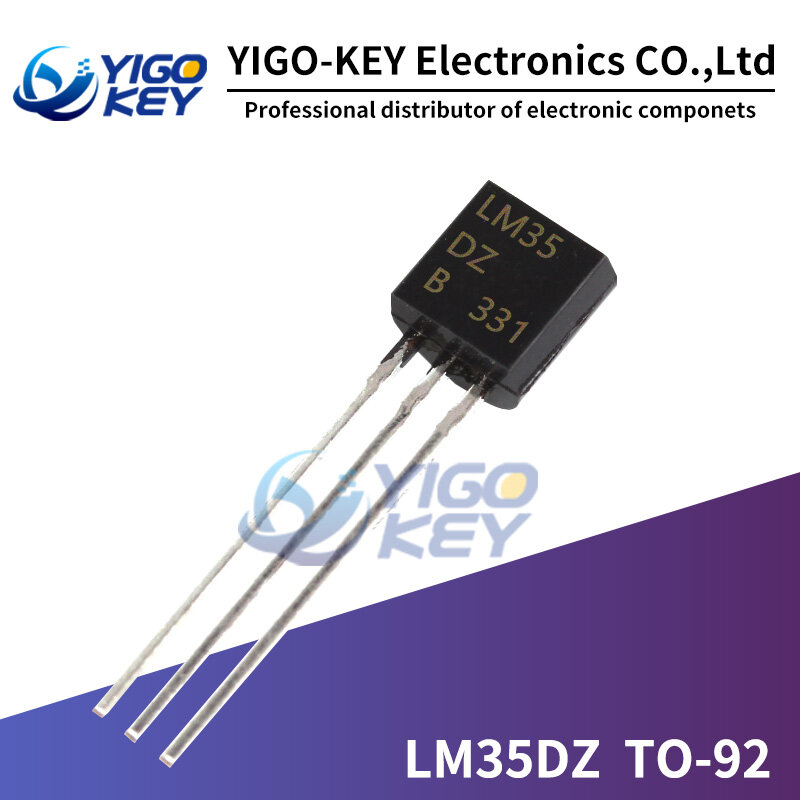 10Pcs LM35DZ TO92 LM35 TO-92 LM35D New and Original