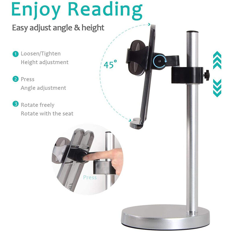 Silinso multifuncional livro suporte de leitura ferramenta de cozinha altura ajustável livro leitura suporte