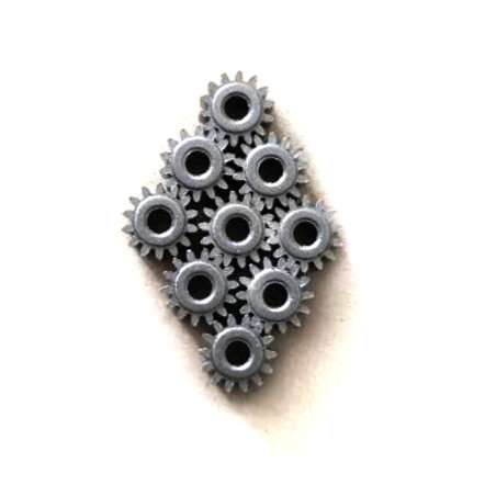 AZGIANT-Motor de engranaje de Metal de 10 piezas, módulo 0,6, 14 dientes de diámetro interior, 3mm, metalurgia de polvo para coche de juguete DIY