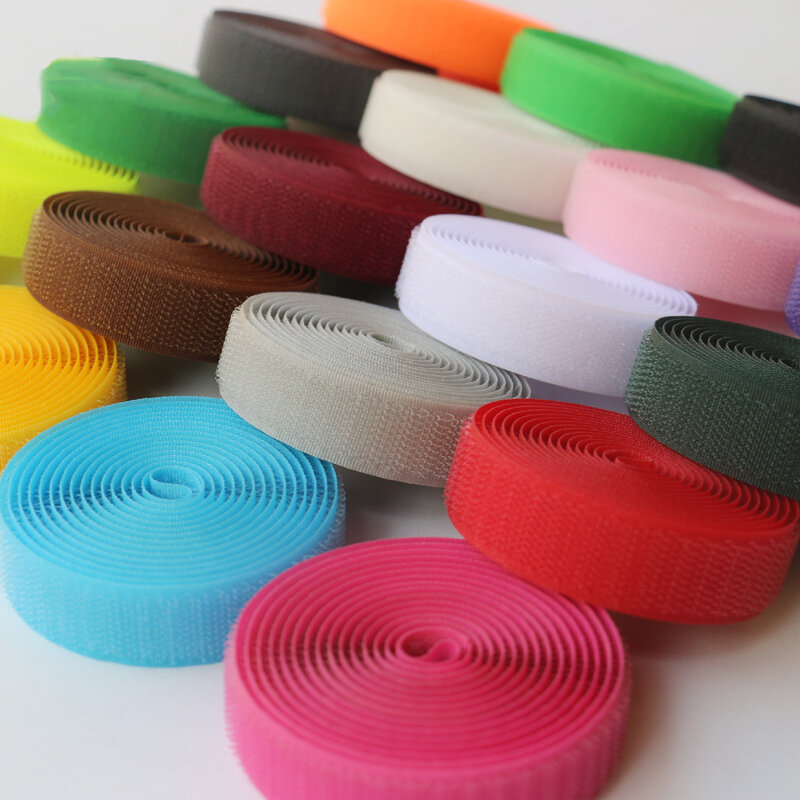 5Meter/Pairs 20MM No Adhesive Fastener Tape Hook and Loop Nylon Magic Tape Cable Ties DIY Sewing-on Accessories