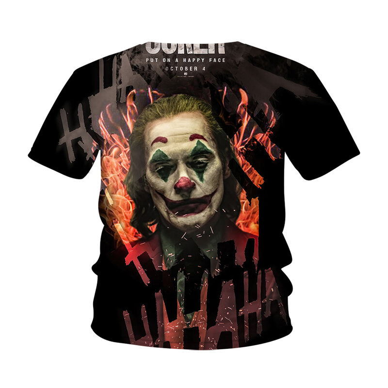 Nieuwe Clown 3D Gedrukt Cool Kids T-shirt Jongens Meisjes Grappig Joker T-shirt Kinderkleding Harajuku Korte Mouw Casual tee Tops