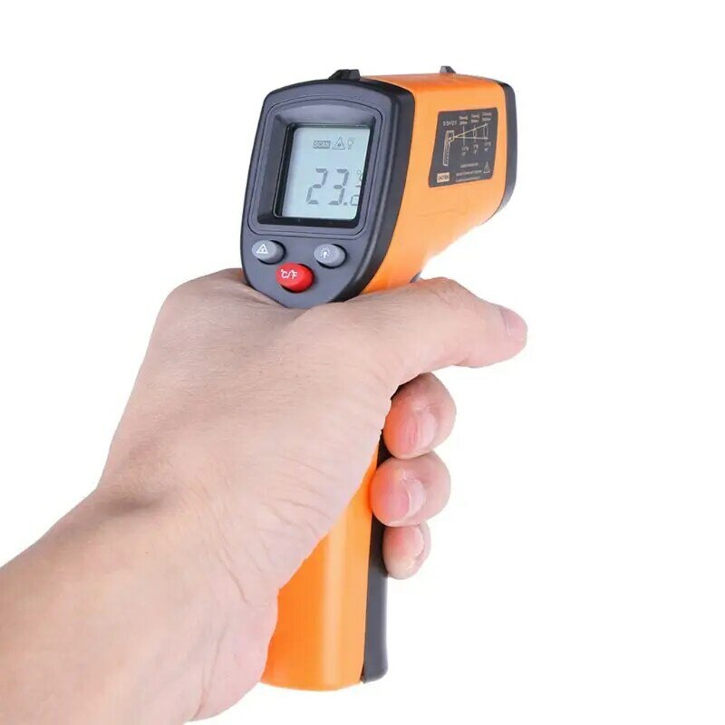 Gm320 digital não contato termômetro temperatura medidor industrial pirometer ponto gun-50 °c ~ 380 °c (-58 °f ~ 716 °f)