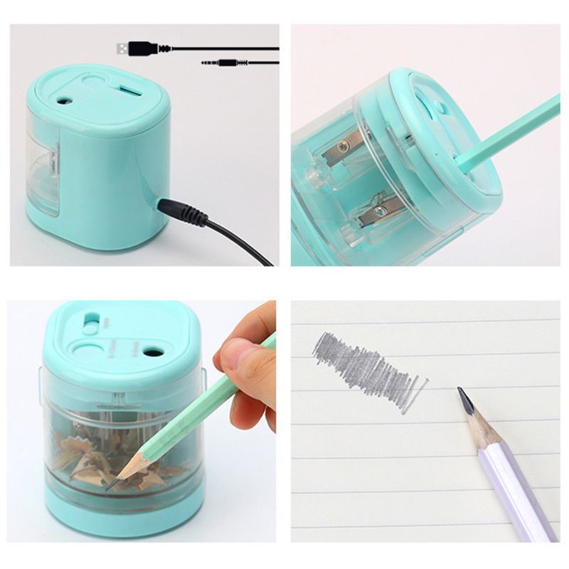 Electric Pencil Sharpener Innovative Automatic Smart Double Hole School Office Stationery Stationery Student Gift Drop Shipping