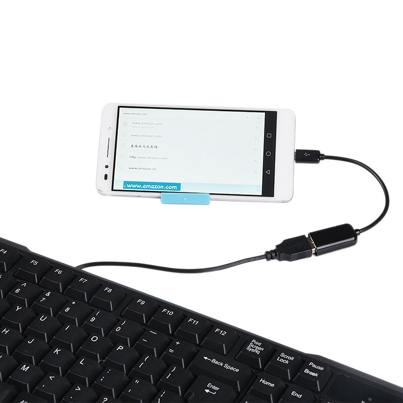 محمول كابل محول المصغّر USB OTG المحمولة خفيفة الوزن قصيرة ذكر إلى USB أنثى محول محول للهاتف أندرويد