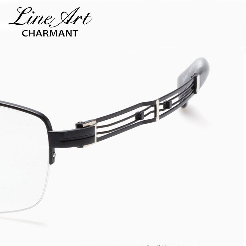 Charmant Optical Glasses Frames for Men High End Myopia Eyewear Half Rimless Glasses Titaniium Man XL2230 Made in Japan