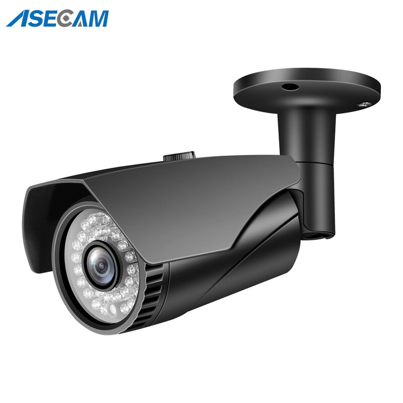 كاميرا IP 5MP Onvif H.265 رمادي رصاصة مقاوم للماء في الهواء الطلق CCTV PoE 1080P للمراقبة بالفيديو