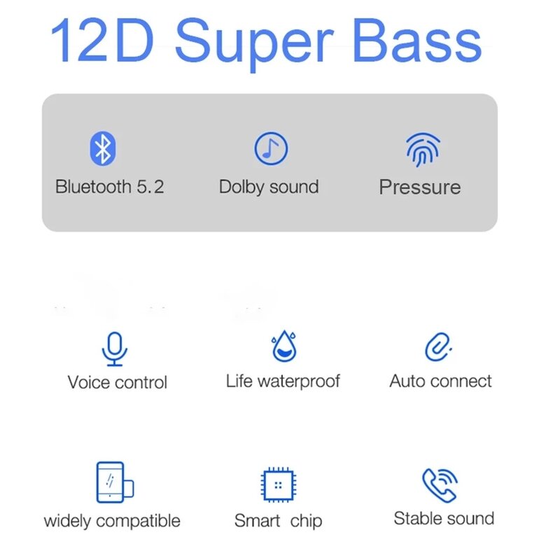 SuperPods Pro 7 TWS Hybrid ANC Wireles auricolare attiva cancellazione del rumore 12D Super Bass auricolari Audio spaziale BES Chip pk 1562A 1562F
