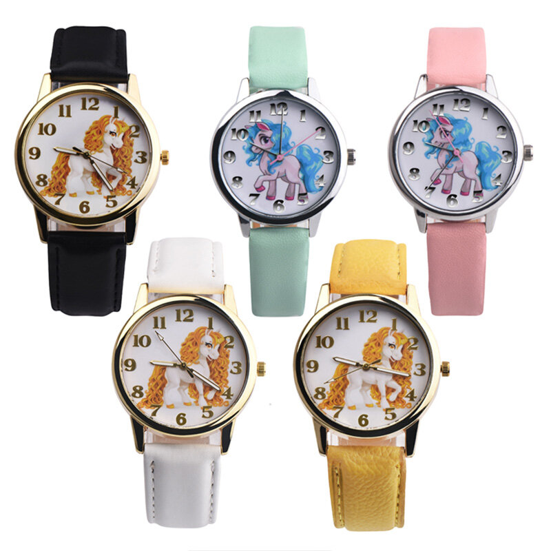 1PC kinder nette Uhr Mode Mädchen Cartoon Anime Grundschule Gürtel Uhr einstellbare uhr