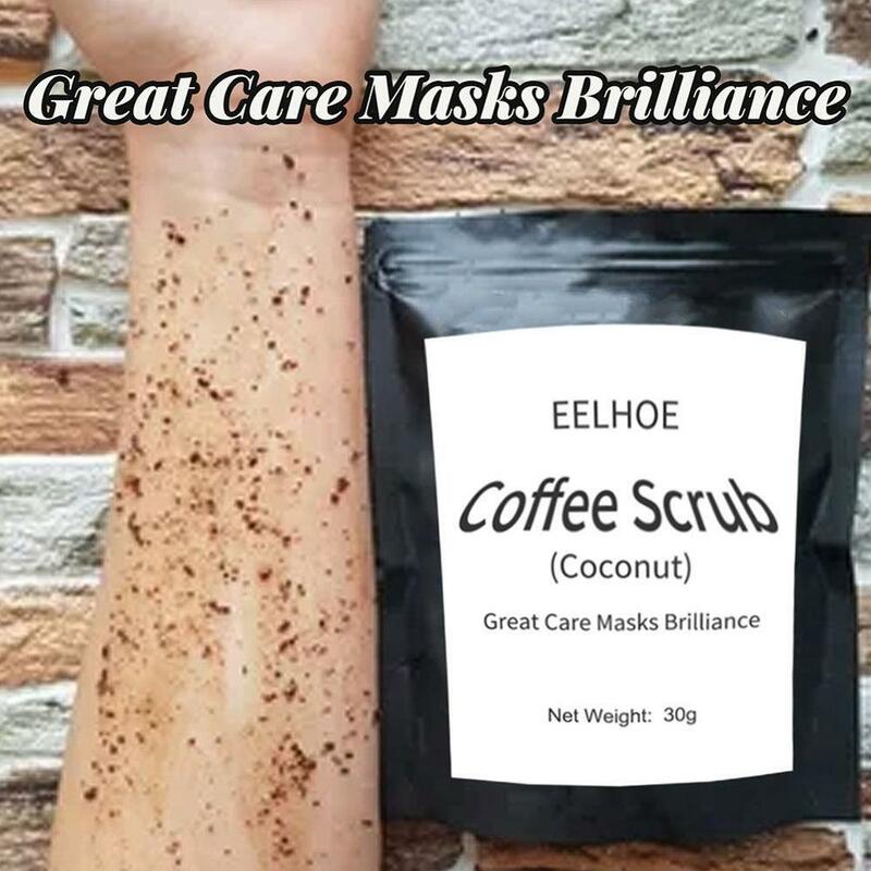 30G Koffie Scrub Kokosnoot Geur Body Scrub Crème Dode Zee Cellulitis Whitening Anti Voor Exfoliërende Zout Hydraterende C0F3