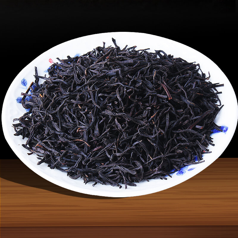 Novo chá wuyi lapsang souchong chá preto presente conjunto de chá grande volume 500g