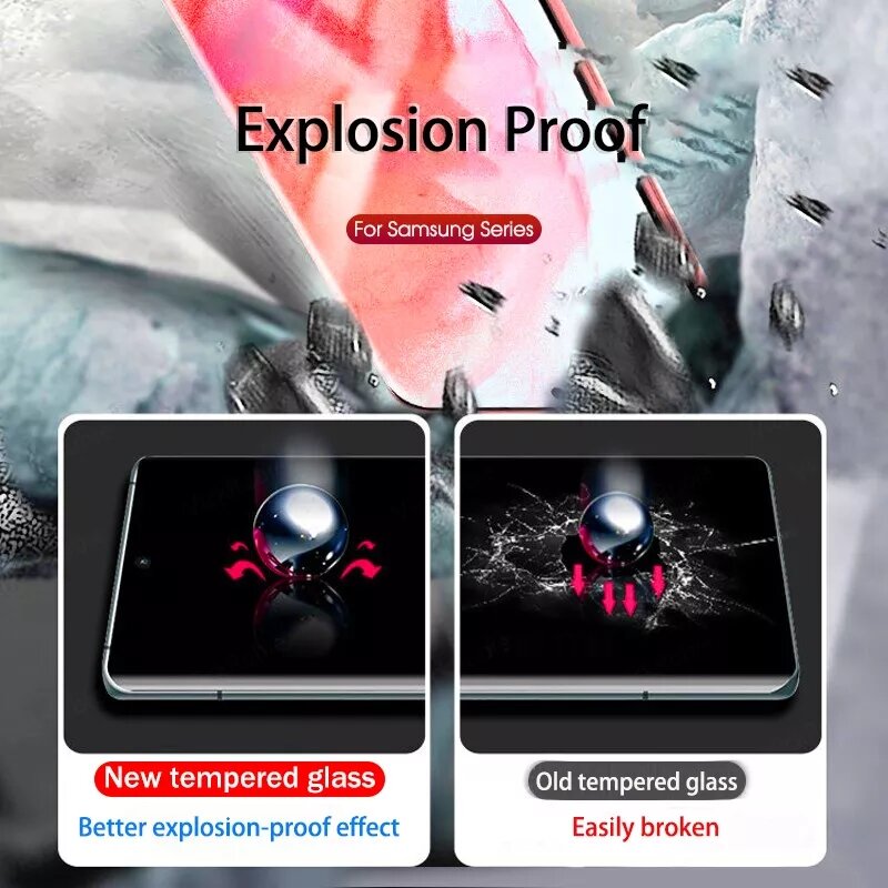 999D Protector de pantalla para Samsung Galaxy Nota 20 Ultra S21 S20 S10 S9 S8 más S10E vidrio templado para S21 Ultra Note10 Plus 9 8