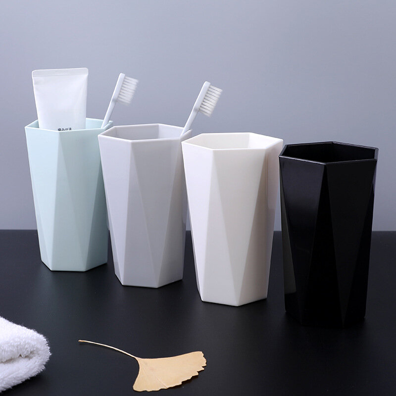 Ménage lavage tasse Couple brossage tasses en plastique créatif Simple nordique brosse à dents tasse tasse