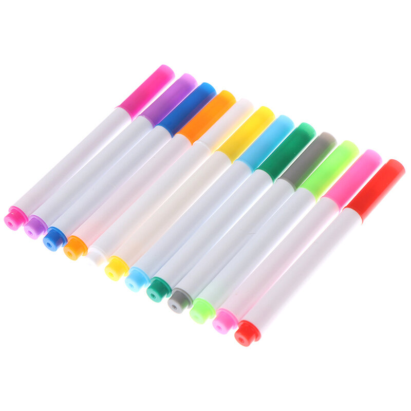 12 cores líquido giz canetas para adesivo de parede crianças quarto blackboard apagável não-pó giz caneta marcador removível papelaria