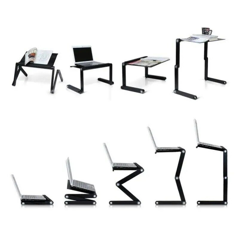 Escritorio plegable ajustable para ordenador portátil, mueble giratorio de 360 grados, creativo, para el hogar y la Oficina, HWC