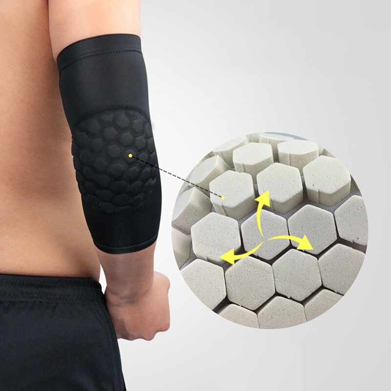 Protectores de manga de brazo antideslizantes, almohadilla de compresión para el codo, protector deportivo para ejercicio y Fitness, 0