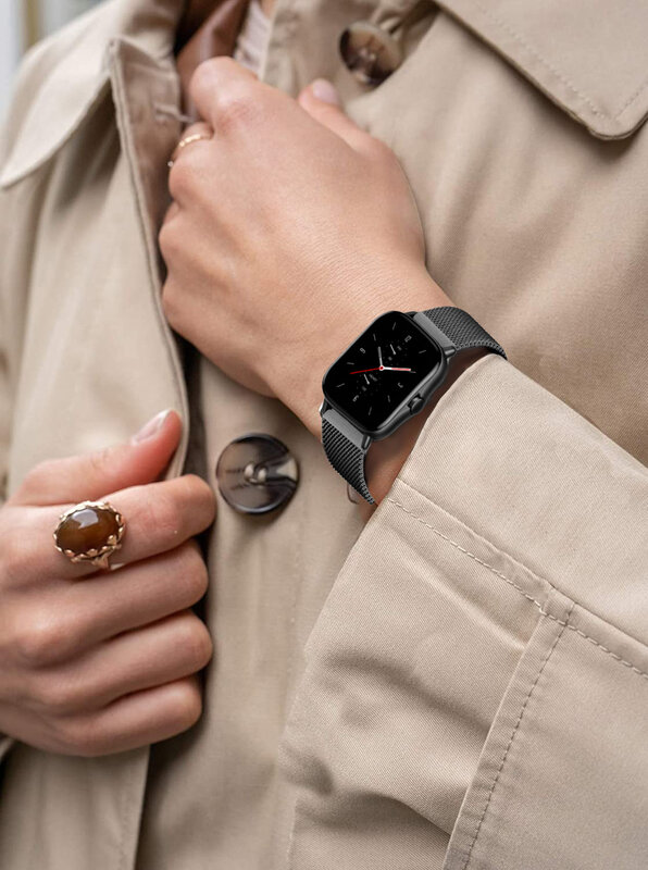 Ремешок для часов, металлический магнитный браслет для Samsung Galaxy watch 3 45 мм 41 мм/Active 2 46 мм 42 мм Gear S3 Huawei GT2e, 20 мм 22 мм