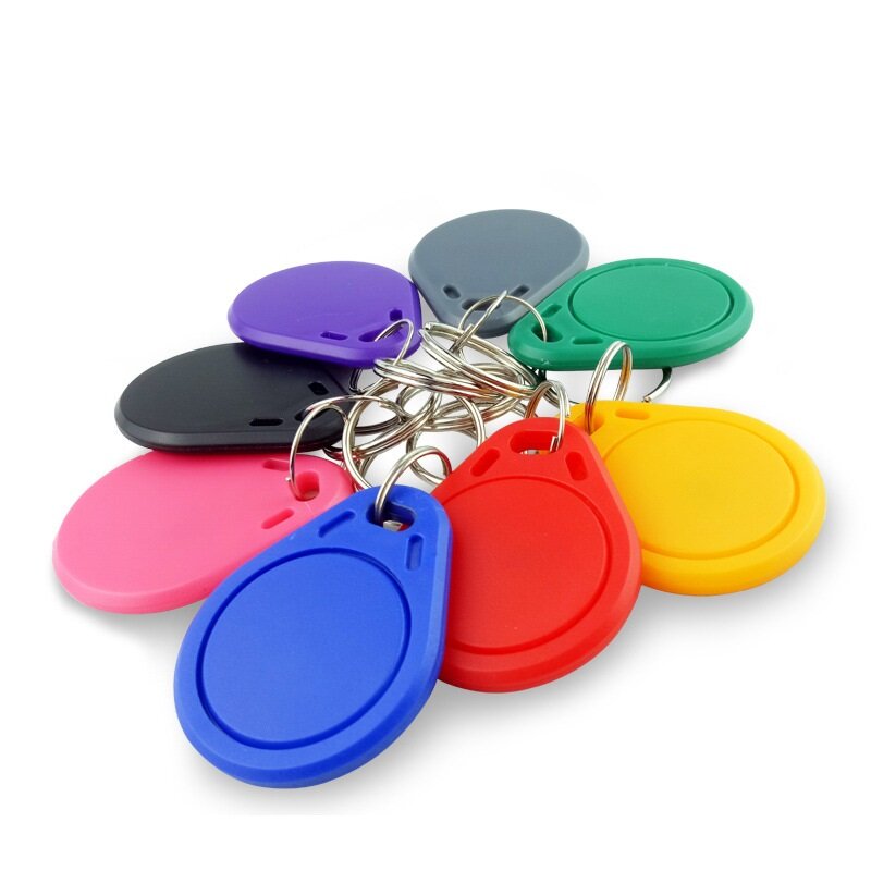 5Pcs 13.56Mhz Uid Verwisselbare Keyfobs Token Nfc Tag Herschrijfbare Rfid Writable Waterdicht Toegangscontrole Key Card Snelle Verzending