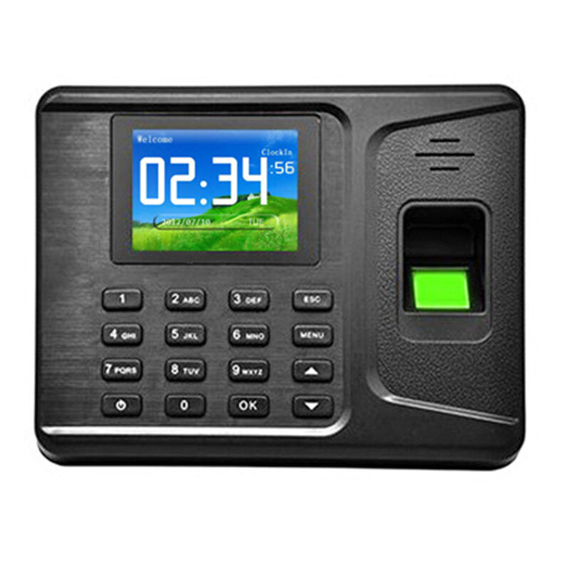 Sistema de comparecimento da impressão digital tcpip usb senha escritório relógio tempo empregado gravador dispositivo biométrico comparecimento do tempo