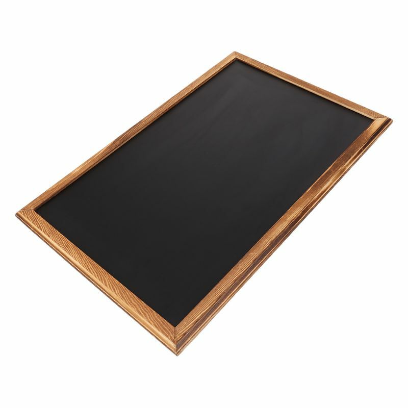 Pizarra rectangular colgante de madera para mensajes, tablero de escritura para niños, suministros escolares de oficina