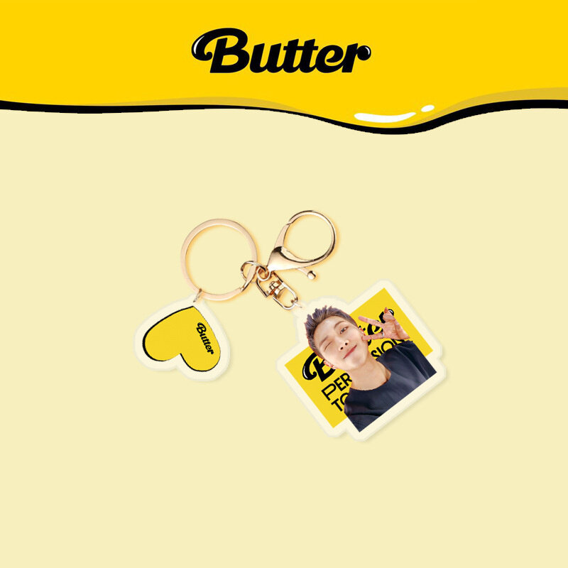 KPOP Bangtan Boys Butter Album Acrylic Keychain Pendant Backpack Accessories Cosplay Gift JUNGKOOK JIMIN SUGA Fans Collection