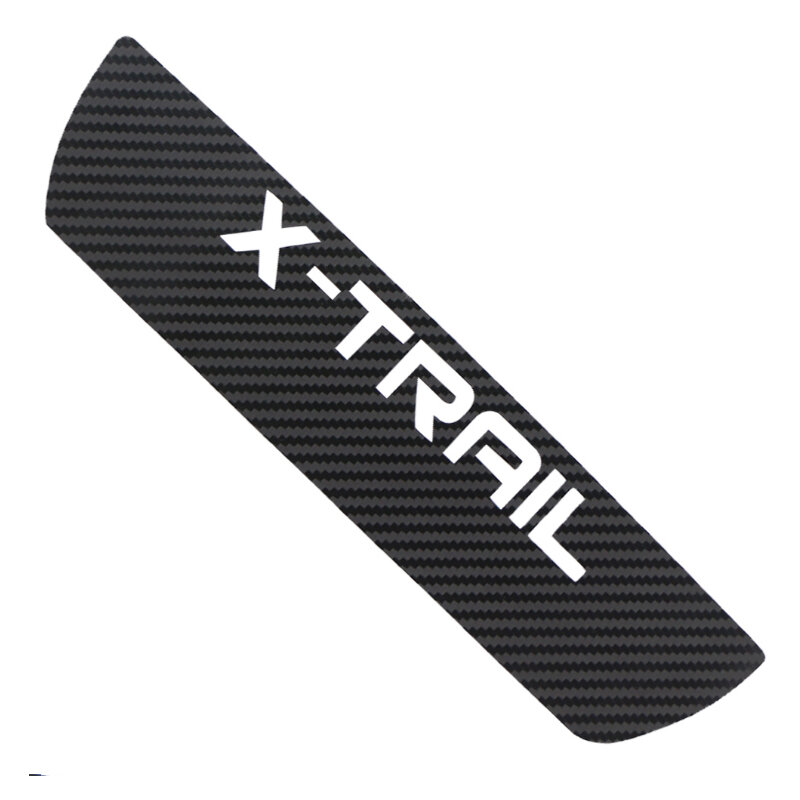 Uma pequena mudança de fibra de carbono adesivos luzes de freio traseiro proteção adesivo apto para nissan x-trail xtrail t32 2014-2020