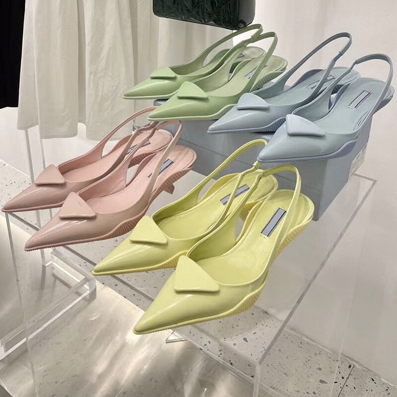 Baotou – sandales à talons hauts et mi-hauts pour femme, chaussures à bouts pointus, style français, nouvelle collection été 2021