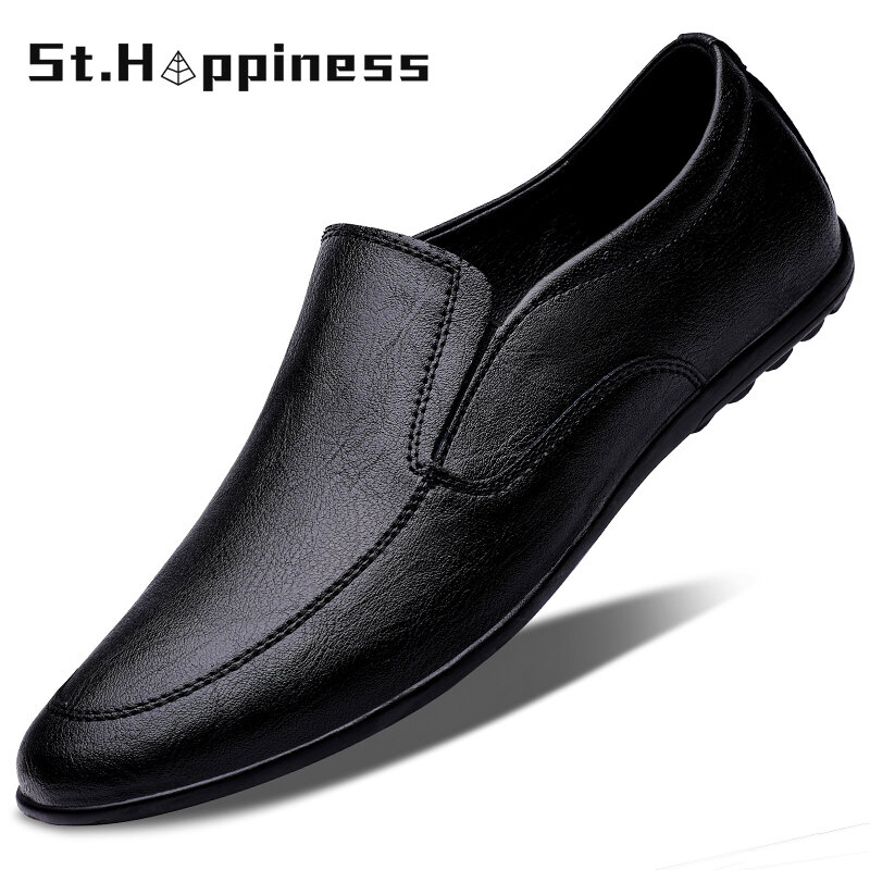 2021 nuovi uomini scarpe in pelle di alta qualità mucca Designer scarpe eleganti fatte a mano moda Casual Business guida mocassini di grandi dimensioni