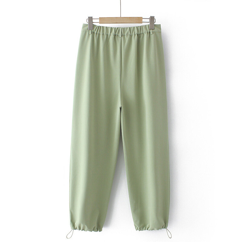 Pantalon plissé décontracté pour femmes, grande taille, ample, longueur cheville, taille haute, 3xl et 4xl, KKFY5668