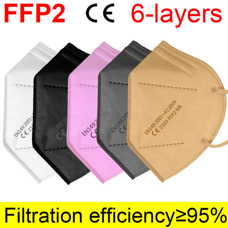Маска для лица ffp2 с фильтром fpp2, одобренная CE FFP2mask KN95, противопылевая маска, респиратор, вентиляция