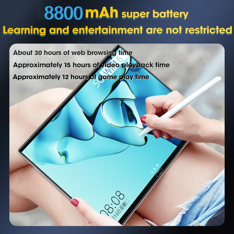 Global Version S18 Snapdragon 845 4K HD Full Screen Tablets 5G 12GB 512GB Ten Core Tablet PC For Kids 10 Inch Andriod11