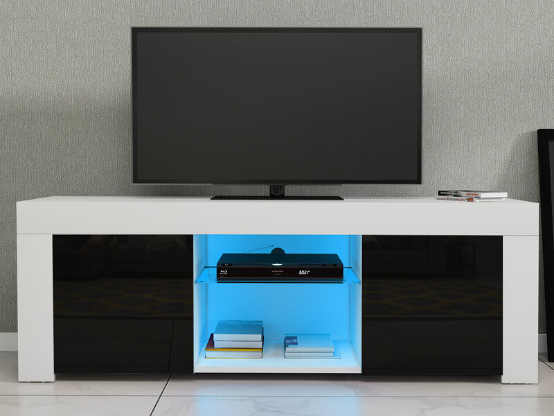 Panana 120cm nowoczesne LED TV do salonu szafki wysoki połysk Doorshigh stojak na TV kredens Matt Mueble de televisión muebles tv