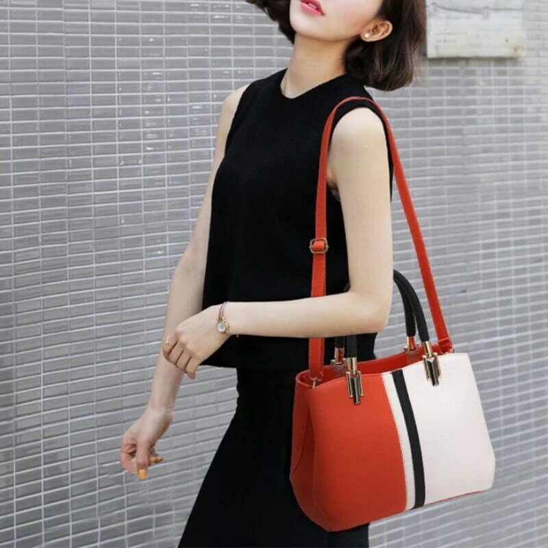 Fashion Women PU Leather Shoulder Bag Tote Purse Top Handle Bags Satchel Crossbody Messenger Handbag L41B