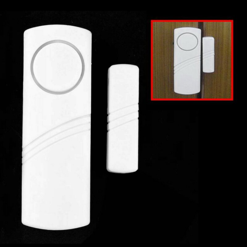 Alarma antirrobo inalámbrica para puerta y ventana con Sensor magnético de seguridad para el hogar, dispositivo de seguridad inalámbrico más largo, venta al por mayor en blanco 2020