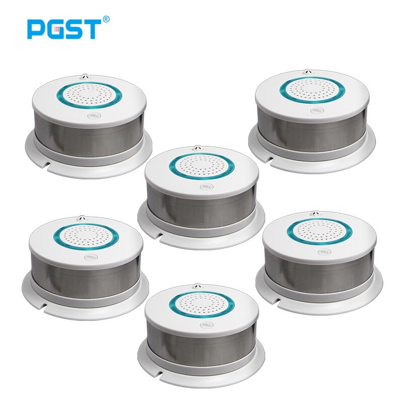 PGST 438R Smoke Detector Fire Protection Sensitive Alarm Sensor Firefighters for 433MHz Alarm Home Security System