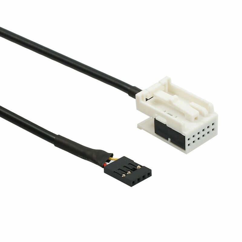 Kabel Adaptor Soket Instalasi Aux Mobil Radio Aksesori Mobil Kabel Antarmuka Pengganti untuk VW Rcd510 Rcd310 Rcd300 Rcd210