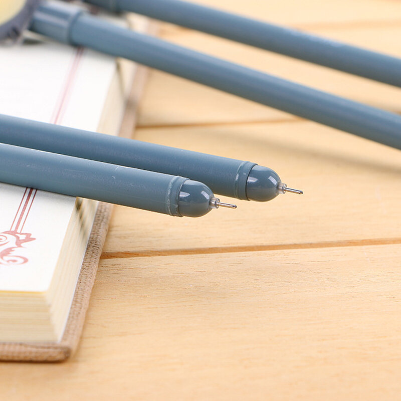 Yatniee 4 قطعة/الحزمة الإبداعية هلام القلم الكرتون شخصية أقلام لطيف جميل القرطاسية قلم مكتب التموين 0.5 مللي متر الملء الحبر الأسود