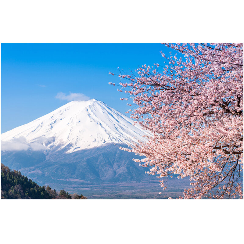 ملون طباعة قماش مزخرف جداري جبل فوجي ، اليابان M339