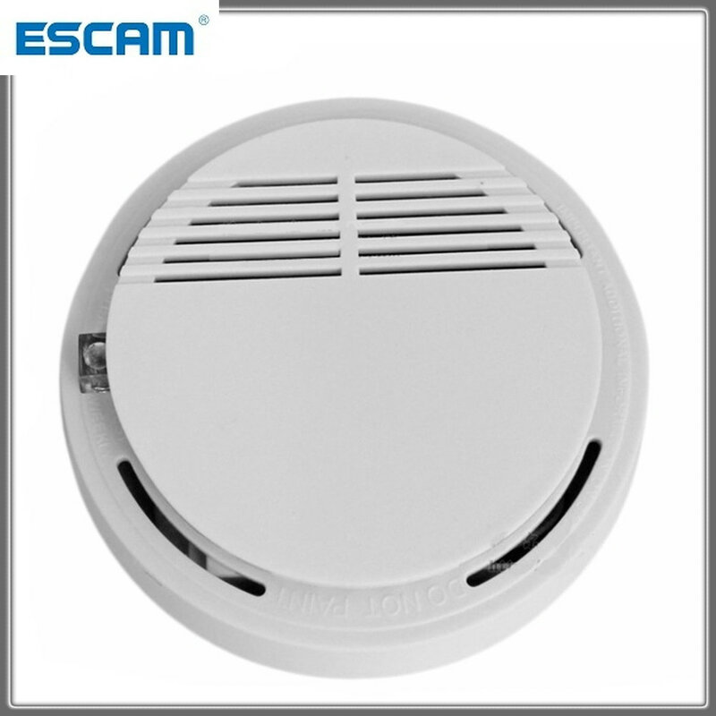 2 Buah Sensor Asap Sensitif Tinggi Detektor Fotolistrik Sistem Keamanan Rumah Tanpa Kabel Penguji Asap Nirkabel Peralatan Alarm Kebakaran