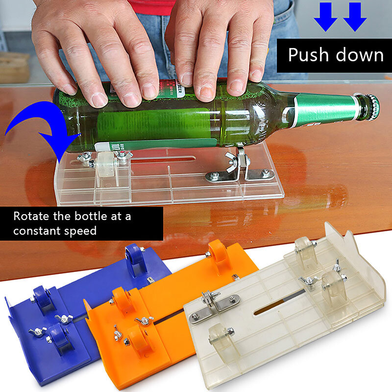 Cortador de botellas de vidrio 2 en 1, multifuncional, doble propósito, herramientas de corte de cocina, máquina de vino y cerveza con destornillador