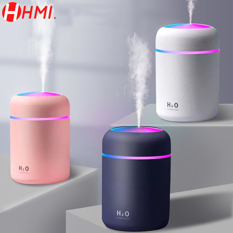 300Ml Luchtbevochtiger Draagbare Ultrasone Aroma Diffuser Cool Mist Maker Air Humificador Purifier Met Licht Auto Thuis Voor Xiaomi Mini
