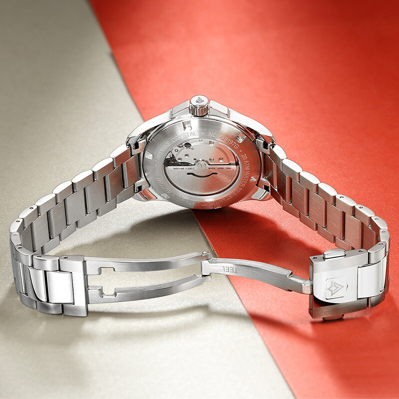 Мужские Водонепроницаемые наручные часы с сапфировым стеклом, 200 м