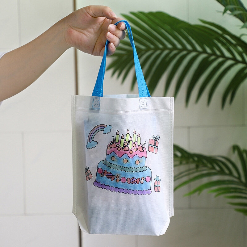 Детская игрушка-пазл «сделай сам», ручная роспись, Экологически чистая сумка с граффити, Нетканая Детская сумка с рисунком, подарок для дете...