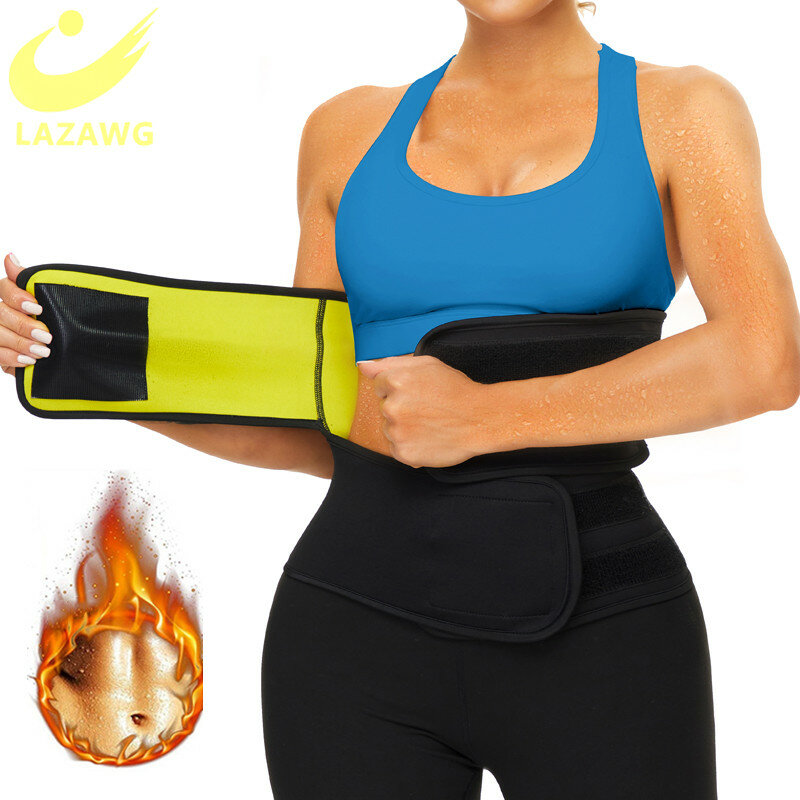 Lazawg Neopreen Zweet Taille Cincher Vrouwen Stevige Buik Controle Faja Sauna Hot Thermo Body Shaper Taille Trainer Sport Gordel Shaper